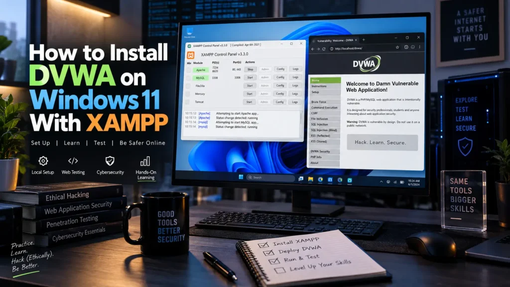 How to Install DVWA on Windows 11 With XAMPP